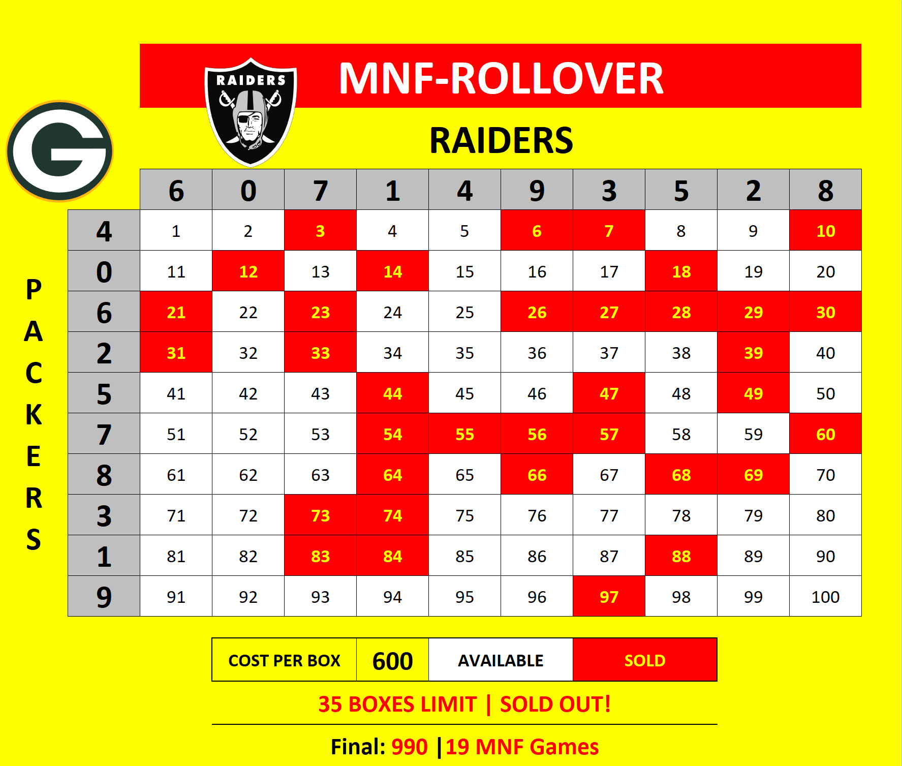 MNF-Rollover-B Packers at Raiders