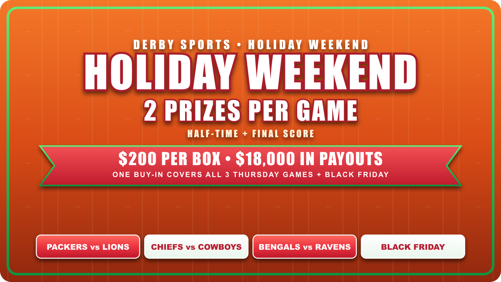 Holiday Weekend 200
