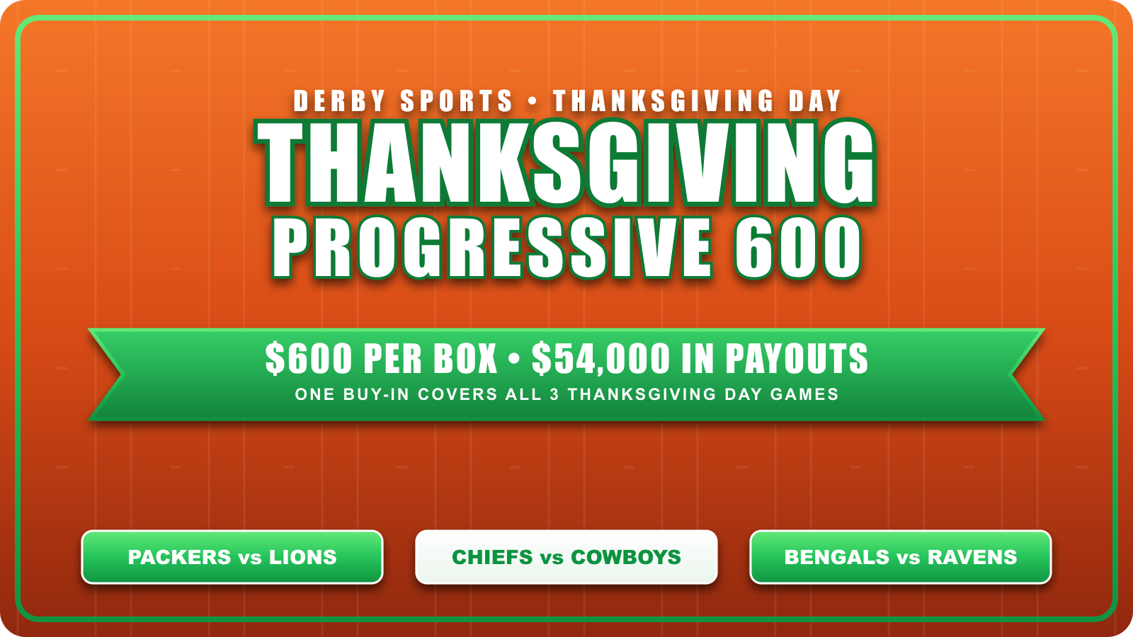 Thanksgiving Progressive 600